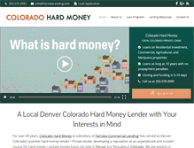 Tablet Screenshot of coloradohardmoney.com